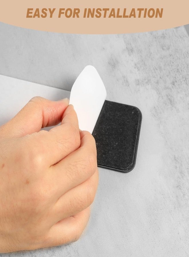 LINXIU 4 Pcs Metal Magnetic Strips for Wall Adhesive Backing Memo Strip Black Bulletin Board with 10 Pcs Magnets for Home Office (26 x 300 mm) - Image 3