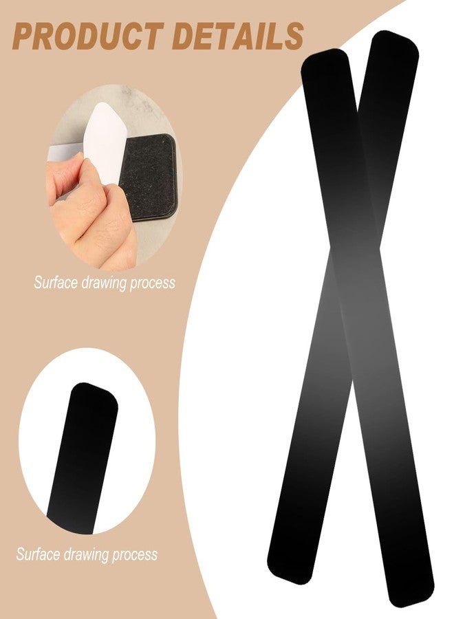 LINXIU 4 Pcs Metal Magnetic Strips for Wall Adhesive Backing Memo Strip Black Bulletin Board with 10 Pcs Magnets for Home Office (26 x 300 mm) - Image 4