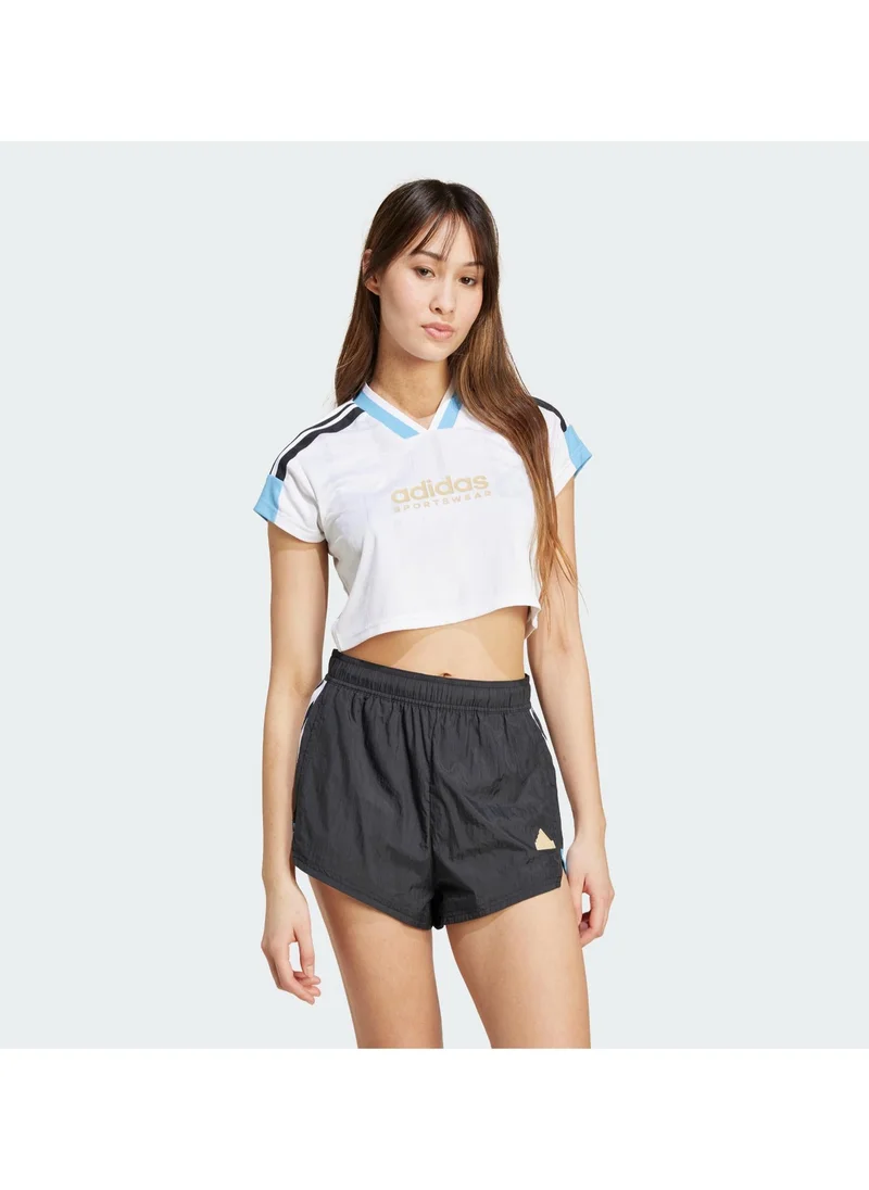 Adidas Tiro 3 Stripe Cropped Jersey