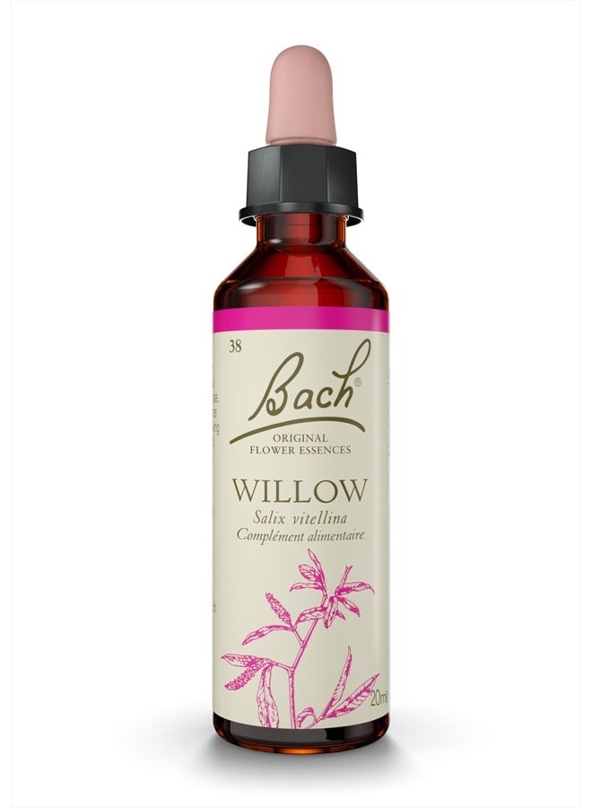 Bach Original Flower Remedies, Willow for Forgiveness, Natural Homeopathic Flower Essence, Holistic Wellness, Vegan, 20mL Dropper  - Image 1