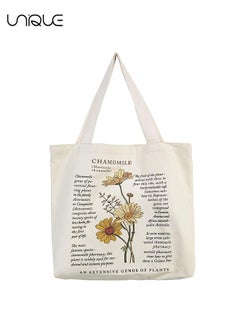 Canvas Bag - Canvas Tote Bag Strap Reusable Grocery Shopping Cloth Bag Zip Tote Bag Women Eco-Friendly Tote Bag with Handle Washable Fashion Beach Tote Shoulder Bag Women Shopping, School(Beige)