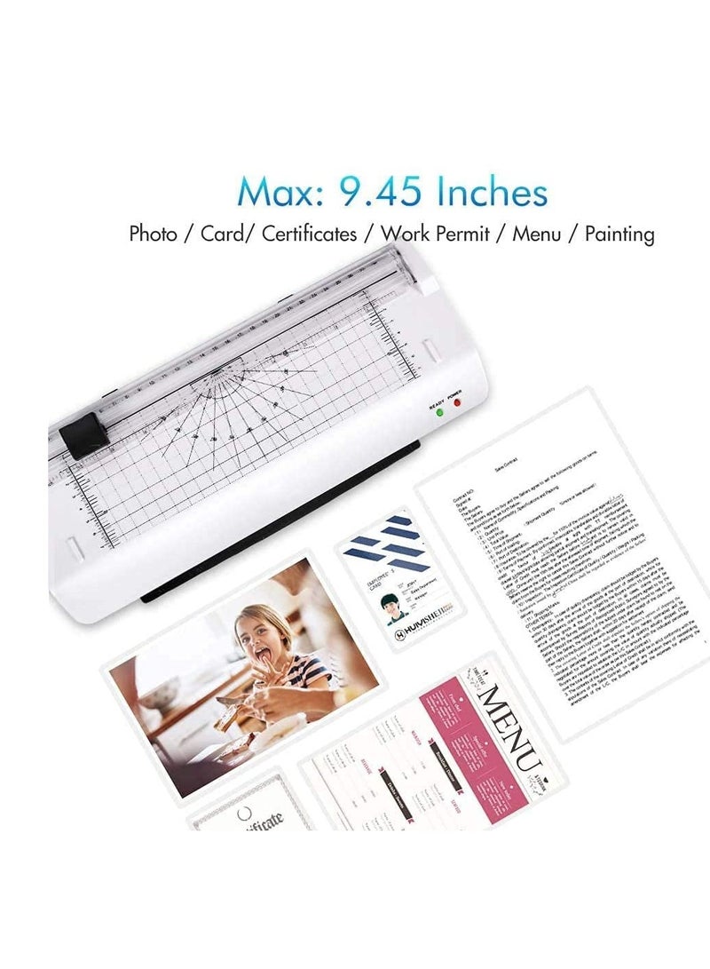 Zikra A4 Laminator 5 in 1 Thermal Laminating Pouches, Paper Trimmer, Corner Rounder Machine for Home Office School Fast Warm-up and No Bubbles - Image 3