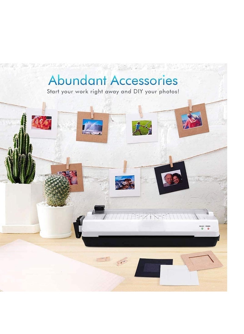 Zikra A4 Laminator 5 in 1 Thermal Laminating Pouches, Paper Trimmer, Corner Rounder Machine for Home Office School Fast Warm-up and No Bubbles - Image 5