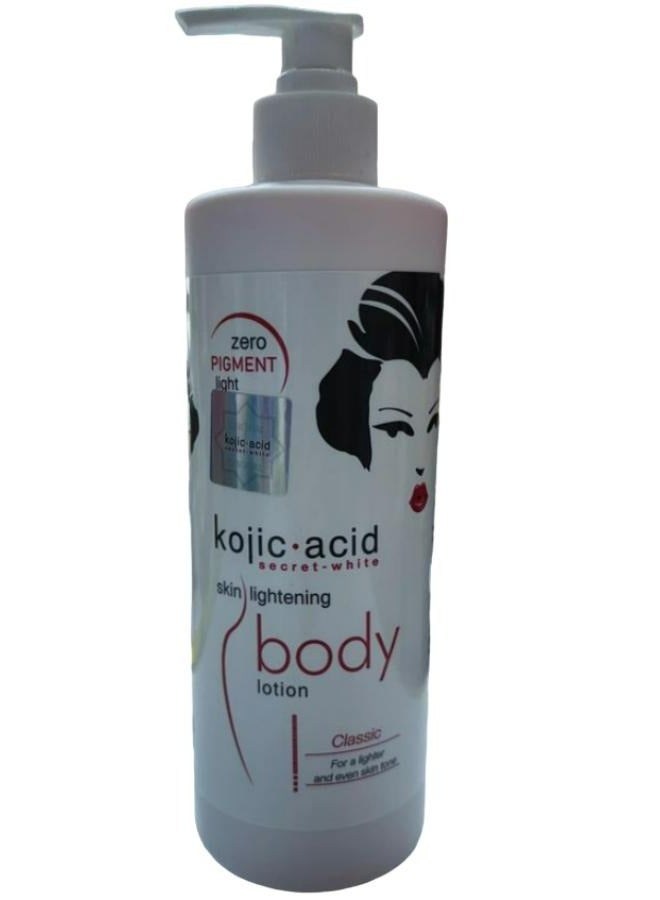 Secret White kojic Acid Skin Lightening Body Lotion 500 ml 