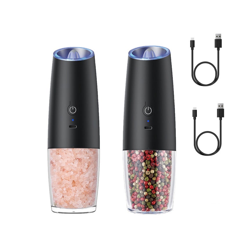 Factory Electric Pepper Grinder Pepper Sea Salt Powder Gravity Induction Stainless Steel Automatic Grinding Bottle - Image 1