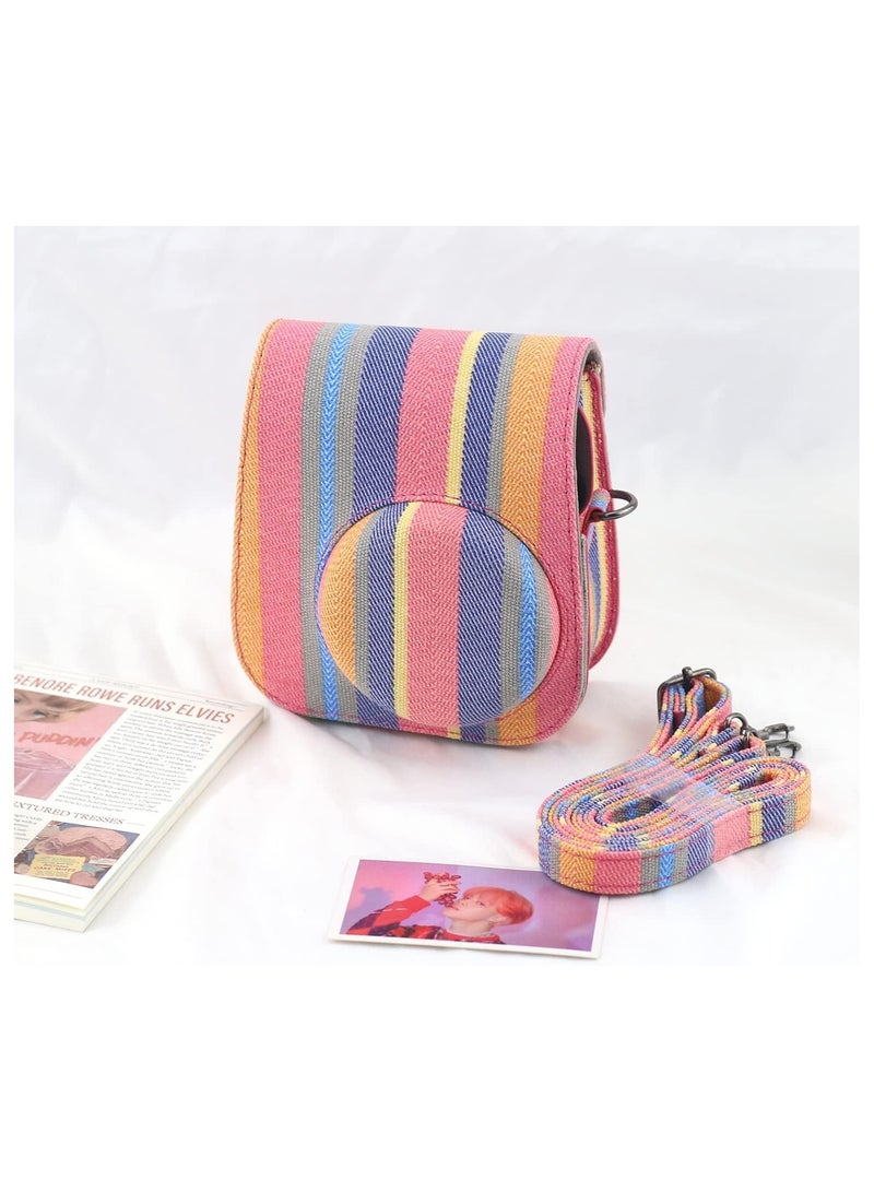 general Canvas Camera Case Compatible with Fujifilm Instax Mini 11 Instant Camera with Adjustable Shoulder Strap and Pocket - Image 3