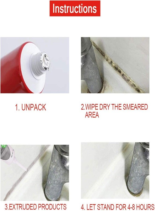 DHULI Miracle Mold Remover Gel for Wall Tiles Grout Sealant Bathroom Cleaning Home Showers Kitchen Sinks Cleaner, Easily Get Rid of the Dark Brown Spots, Especially in the Sealed Joints - Image 3
