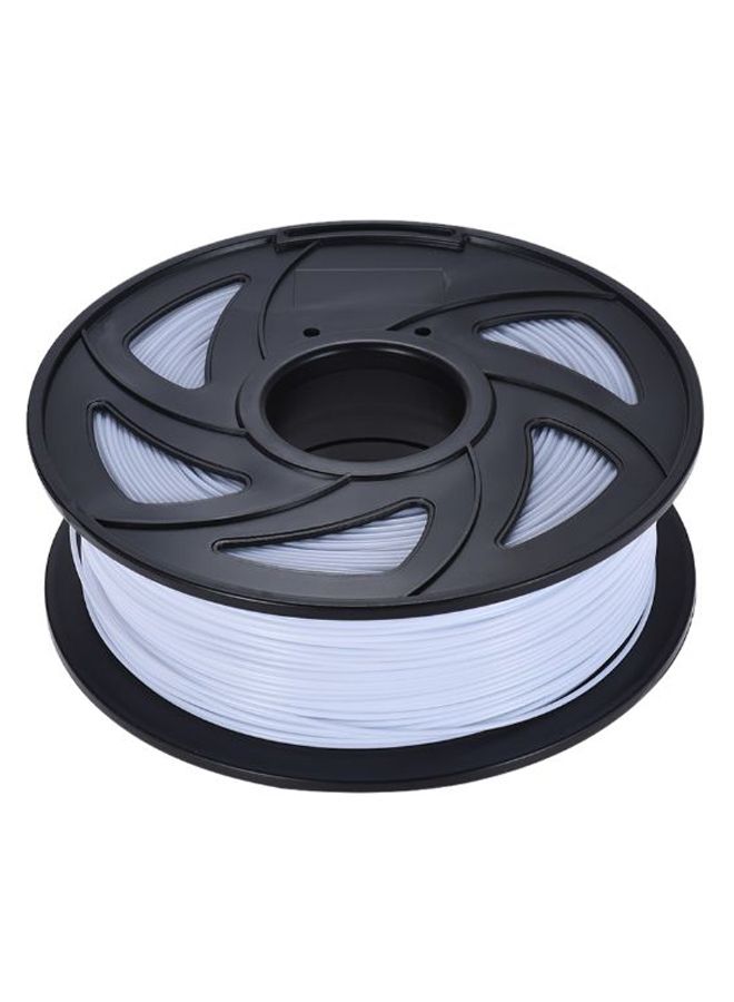 White PLA Filament Roll for 3D Printing Universal Use High Quality Material Everyday Use and Gift