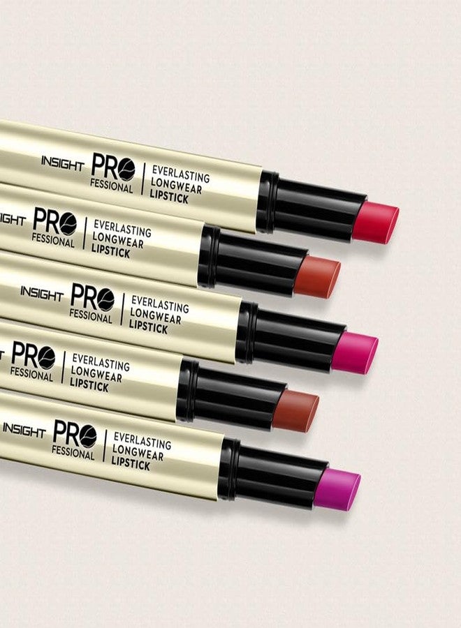 INSIGHT Professional Everlasting Longwear Lipstick | Velvety Smooth Finish | Highly Pigmented | Transferproof,Waterproof,Smudgeproof | Infused with Vit E & Marula Oil - (NPC) 2.5gm - Image 5