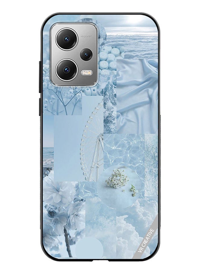 VR CREATIVE Protective Case Cover For Xiaomi Redmi Note 12 Light Blue College Design Design Multicolour - Image 1