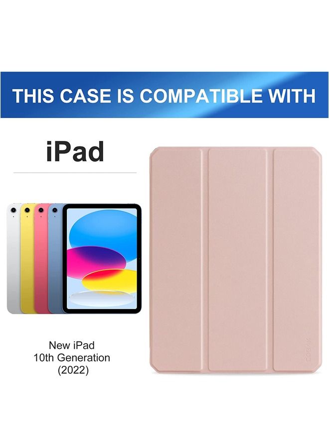 Rock Pow Case for iPad 10th Generation 10.9 Inch 2022 Shockproof Cover with Clear Transparent Back Shell with Pencil Holder, Auto Sleep/Wake Cover - Image 2