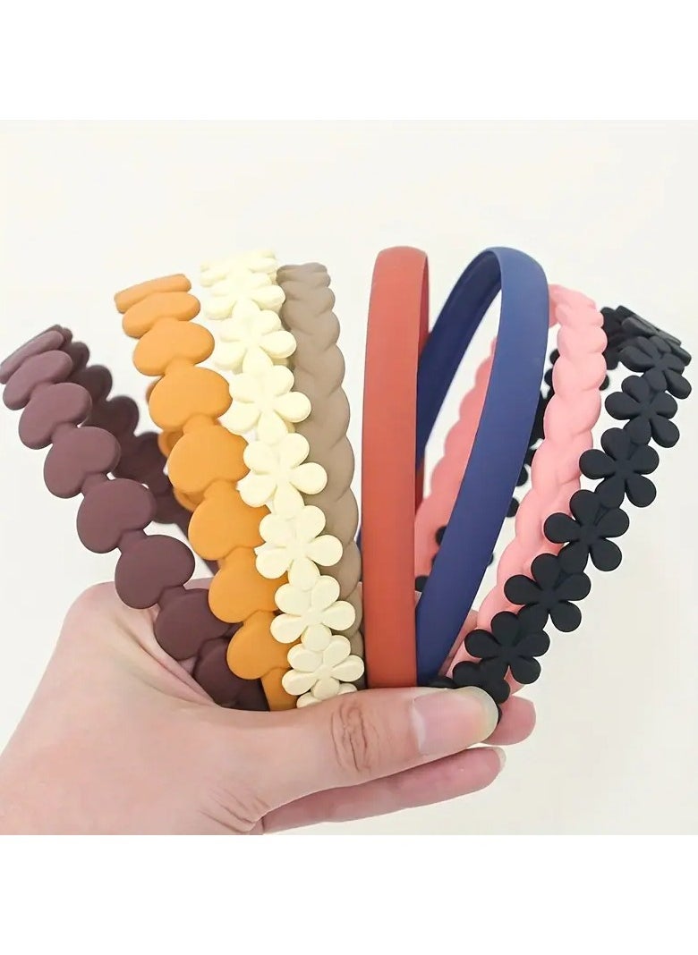Ucanbe - Simple and Fashionable Hair Band for Women to Wash Face and Press Hair, Bangs and Broken Hair, with Teeth to Prevent Slipping, Hair Band for Women to Fix Makeup and Press Hair, Frosted Hair Tie, Hair Accessory for Women - Image 1