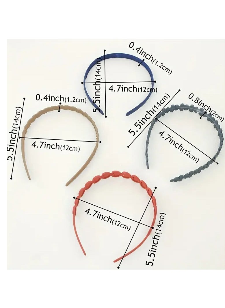 Ucanbe - Simple and Fashionable Hair Band for Women to Wash Face and Press Hair, Bangs and Broken Hair, with Teeth to Prevent Slipping, Hair Band for Women to Fix Makeup and Press Hair, Frosted Hair Tie, Hair Accessory for Women - Image 1