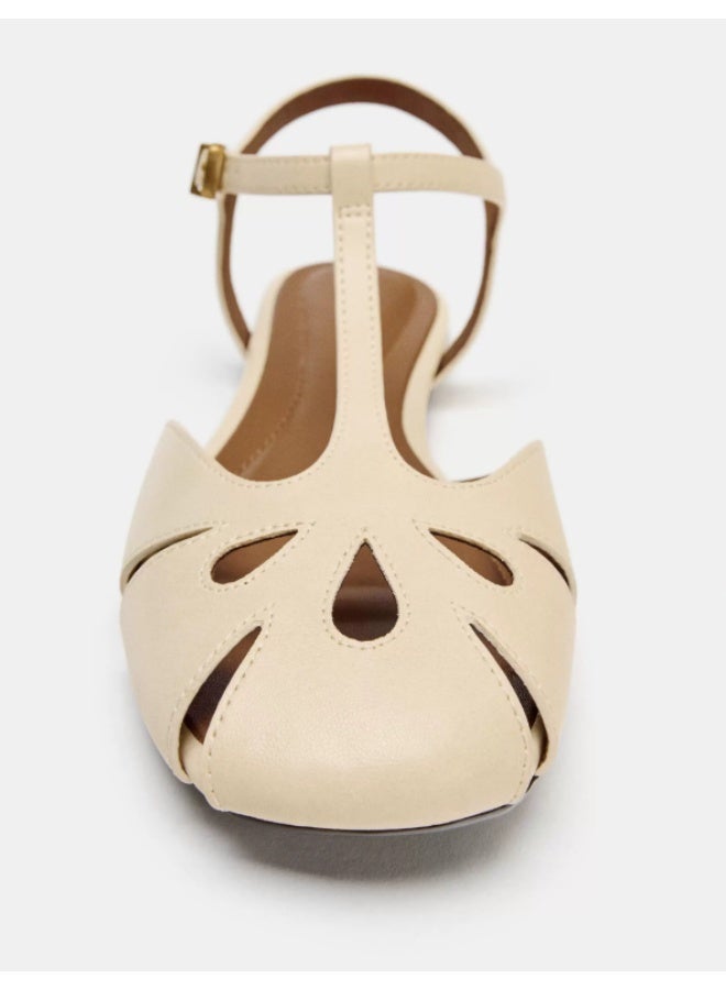Zara Bohemian Openwork Round Toe Flat Sandals - Image 4