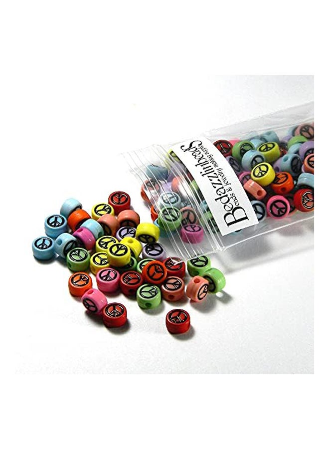 ألوان متنوعة من البلاستيك الأكريليك 7 مللي متر علامة السلام المختلطة الدائرية Fl - Image 3