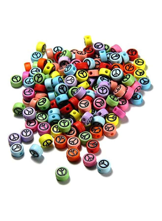 ألوان متنوعة من البلاستيك الأكريليك 7 مللي متر علامة السلام المختلطة الدائرية Fl - Image 2