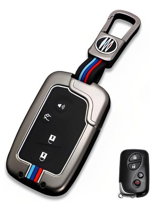 Smartly safeguard your Lexus key fob with a metallic shell cover compatible with various models including RX350 RX450h CT200H IS250 LS460 GX460 GS300 GS350 ES350 LX570 and IS350 - pzsku/ZBFA677A973ABC187A2EBZ/45/_/1715090283/c19bff10-e134-4fbd-85a3-ccc8a533fb30