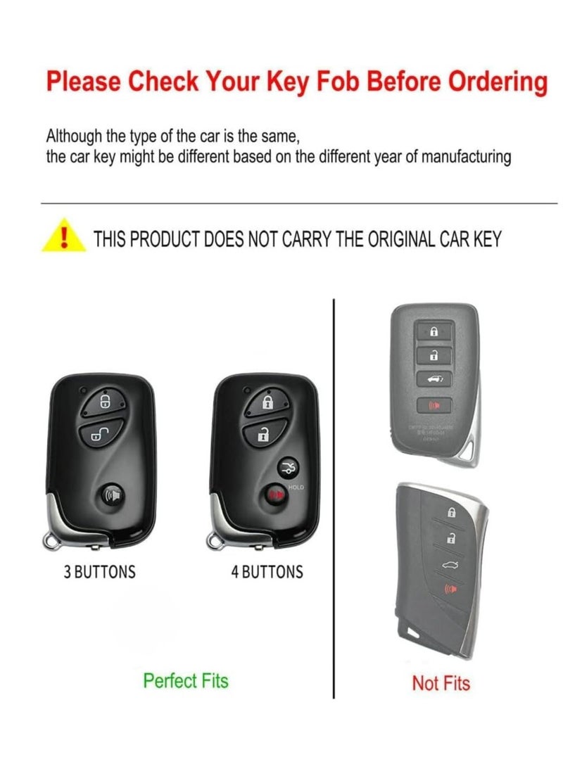 Smartly safeguard your Lexus key fob with a metallic shell cover compatible with various models including RX350 RX450h CT200H IS250 LS460 GX460 GS300 GS350 ES350 LX570 and IS350