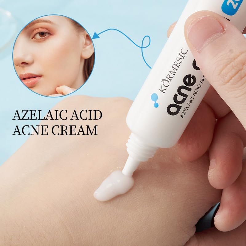 Kormesic 20% Azelaic Acid Acne Cream 2PCS- Prevents Breakouts, Soothes Irritation & Moisturizes Oily  Skin - Image 4