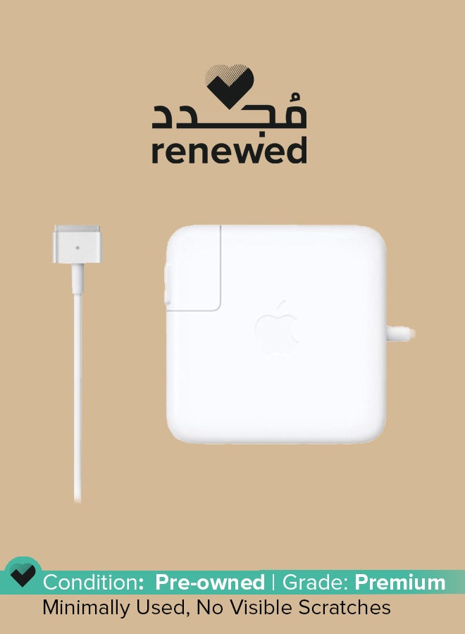 Apple Renewed - 60W MagSafe 2 Power Adapter (MacBook Pro With 13-inch Retina Display) White - Image 1