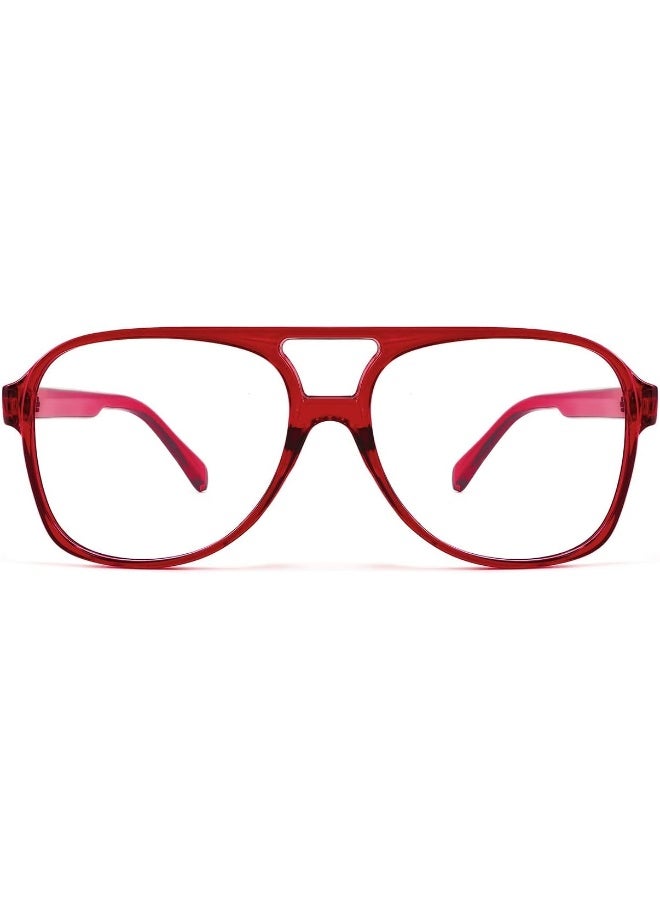 FEISEDY FEISEDY 70s Pilot Glasses Frame Blue Light Blocking Glasses Oversized Square Computer Glasses Women Men B2888  - Image 2