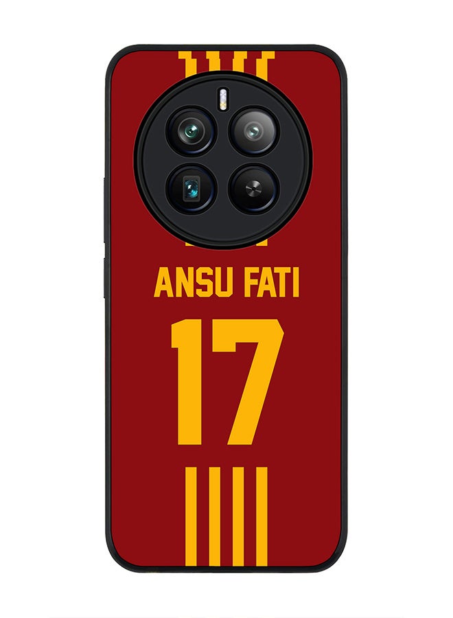 Stylizedd Rugged Black edge case for Realme 12 Pro / Realme 12 Pro Plus 5G, Slim fit Flexible Cover -  Football Team - Spain , Player Name - Ansu Fati - Image 1