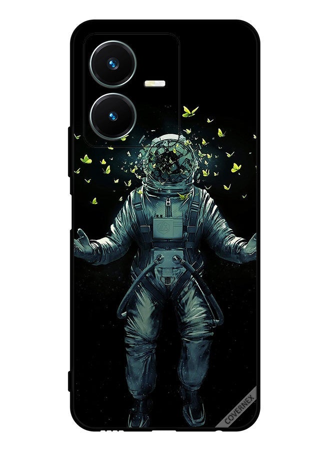 Covernex Protective Case Cover For vivo Y22 Astronaut & Butterflies - Image 1