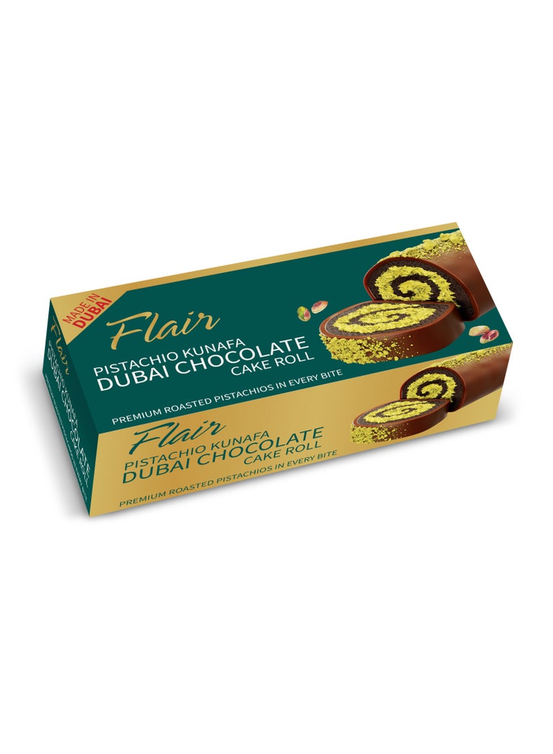 Flair Pistachio Kunafa Dubai Chocolate Cake Roll 165g - Image 1