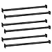 Barcaloo 22 Inch Outdoor Monkey Bars for Backyard Set of 6 Black Metal OutdoorIndoor Monkey Bars for Kids Playground Ladder Climbing or Swing Set Kit Includes Mounting Plates Hardware - Image 2