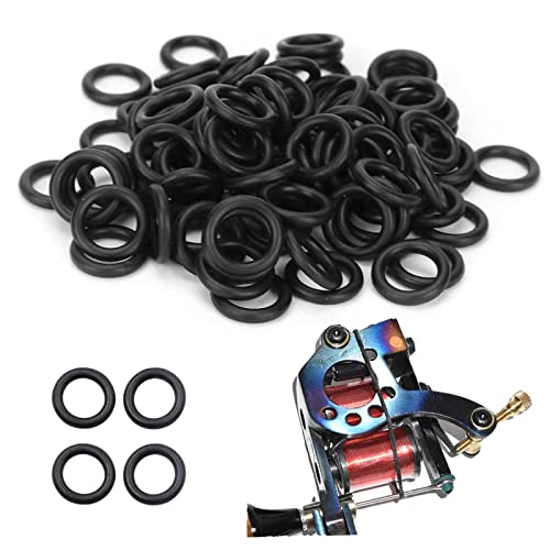 NAQASE Tattoo Grommets, Rubber Bands & O-Rings - 100pcs Each, 3pcs Spanner for Tattoo Machine Parts - Image 4