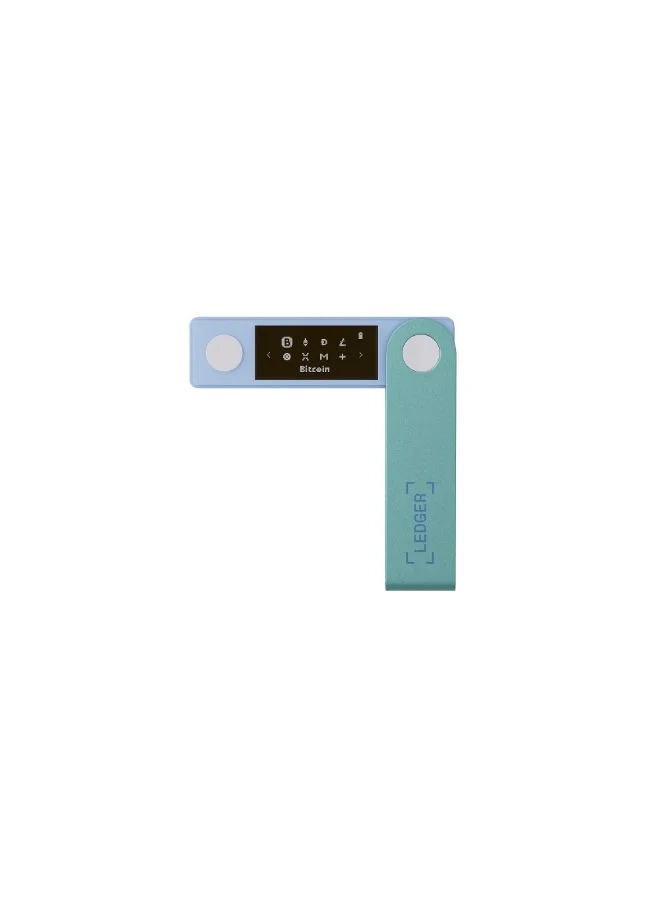Ledger Nano X Hardware Wallet | Safest Crypto & NFT Cold Storage, Big Screen + Wireless Bluetooth & Type-C Connectivity, 5000+ Coins Supported, for iOS & Android, MacOS & Windows - Pastel Green
