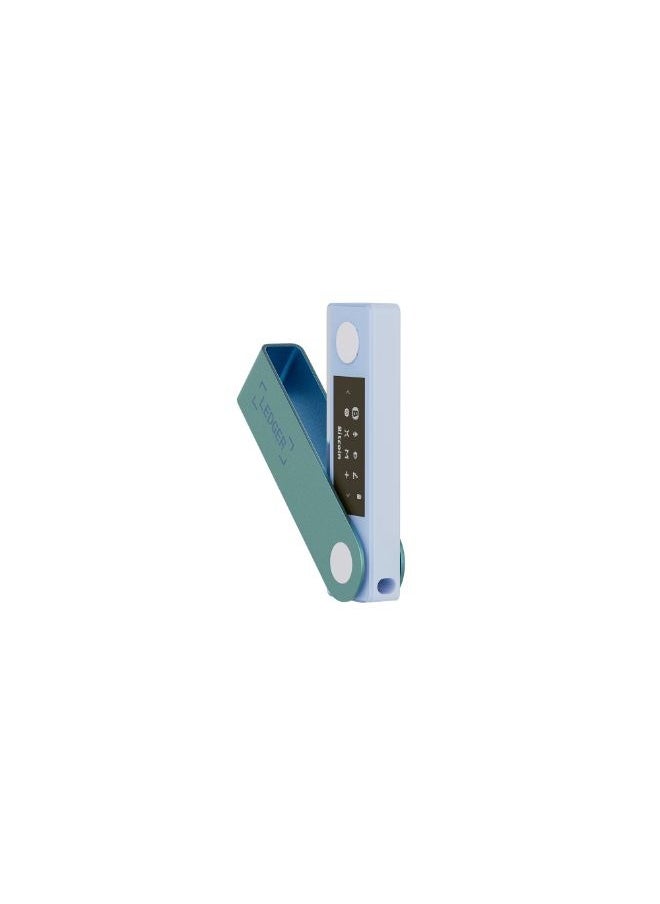 Ledger - Nano X Hardware Wallet | Safest Crypto & NFT Cold Storage, Big Screen + Wireless Bluetooth & Type-C Connectivity, 5000+ Coins Supported, for iOS & Android, MacOS & Windows - Pastel Green - Image 1