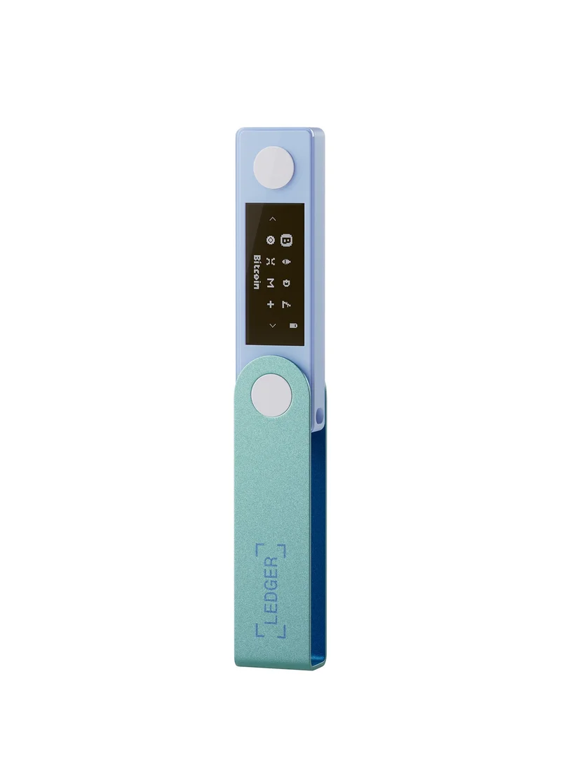 Ledger Nano X Hardware Wallet | Safest Crypto & NFT Cold Storage, Big Screen + Wireless Bluetooth & Type-C Connectivity, 5000+ Coins Supported, for iOS & Android, MacOS & Windows - Pastel Green