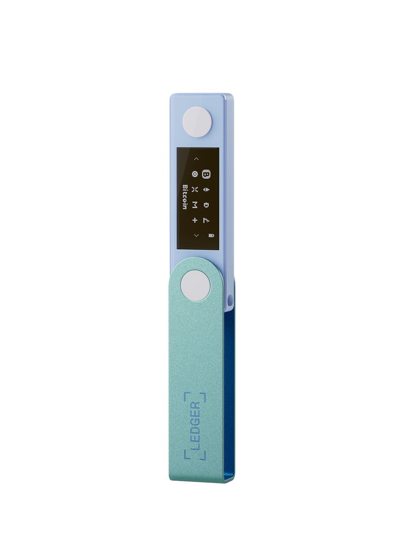 Ledger - Nano X Hardware Wallet | Safest Crypto & NFT Cold Storage, Big Screen + Wireless Bluetooth & Type-C Connectivity, 5000+ Coins Supported, for iOS & Android, MacOS & Windows - Pastel Green - Image 1