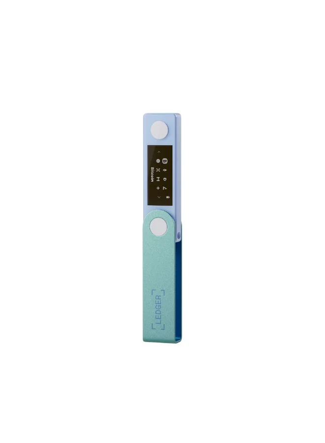 Ledger Nano X Hardware Wallet | Safest Crypto & NFT Cold Storage, Big Screen + Wireless Bluetooth & Type-C Connectivity, 5000+ Coins Supported, for iOS & Android, MacOS & Windows - Pastel Green