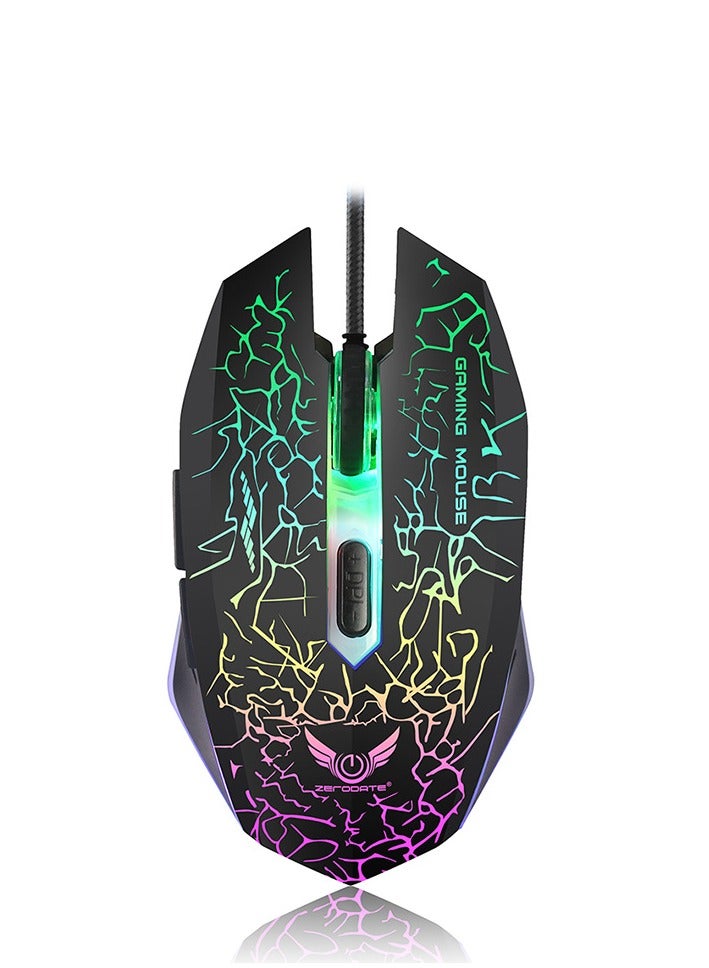 G10 Gaming Mouse - Computer USB Cable Gaming Mouse with Seven-Color Light Backlight,  for LOL Gaming - Image 2