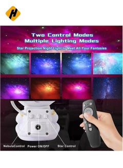 هوها نجمة الرئاسة الرائحة أجهزة الإسقاط Galaxy Light ، ديكور غرفة الأطفال الجمالية ، Tiktok Night Lights ، التحكم عن بعد ورأس مغناطيسي 360 درجة ، أضواء النجوم لغرفة النوم ، ديكور غرفة الألعاب  - Image 3