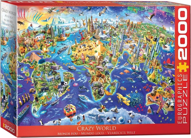 EuroGraphics EURHR Crazy World 2000Piece Puzzle 2000Piece Jigsaw Puzzle 82205343 - Image 1