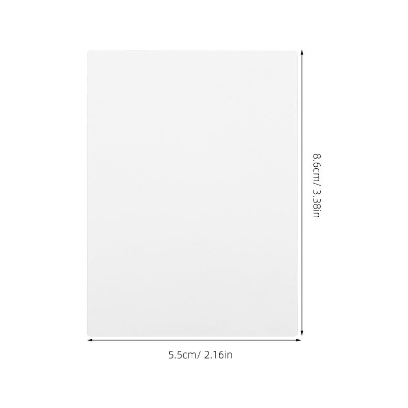 10pcs Dual Sided Sublimation Name Card Blanks Flexible Heat Transfer Plastic Cards - Image 3
