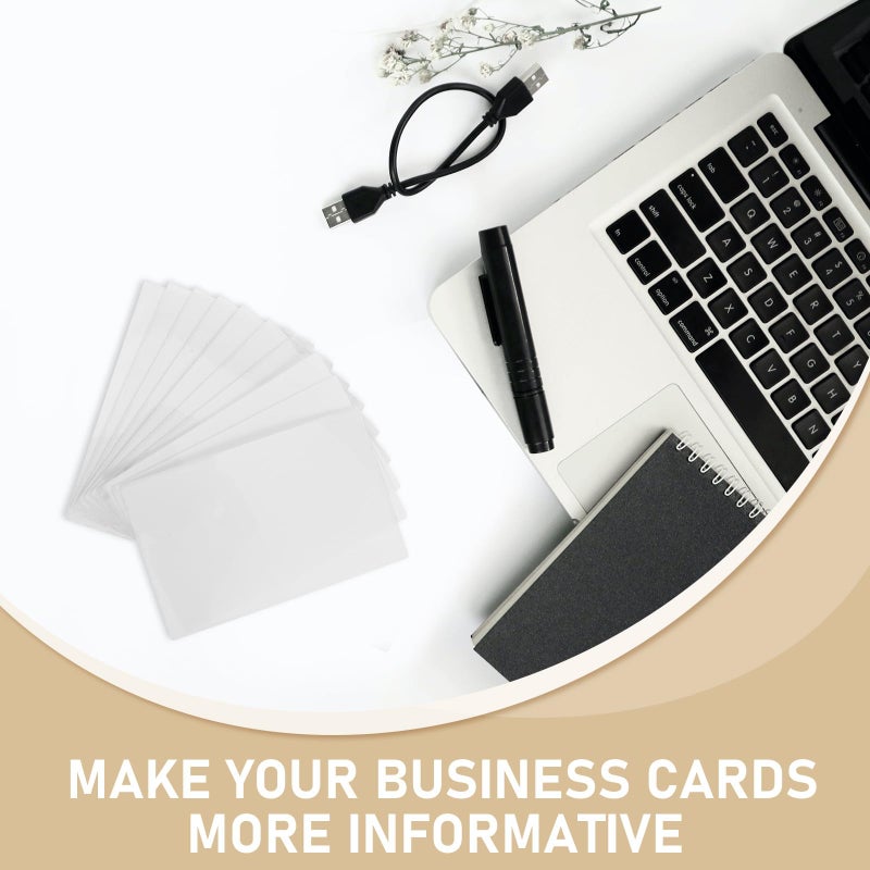 10pcs Dual Sided Sublimation Name Card Blanks Flexible Heat Transfer Plastic Cards - Image 4