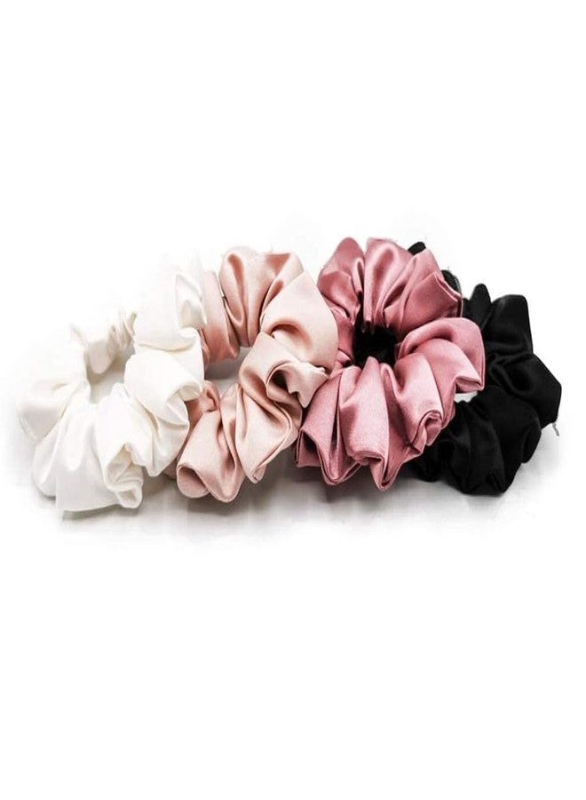 VEDETIC Hair Scrunchies for Women Girls, Soft Satin Scrunchy for Sleeping, Big Sleep Tie Scrunchie with Elastic Hair Bands for Thick Thin Fine Curly Hair - Multicolor (Pack of12) - Image 1