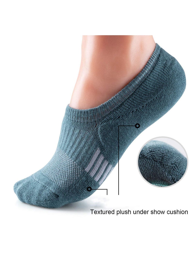 Sweet seven جوارب نسائية غير مرئية - جوارب كاحل مبطنة للجري (5 أزواج) - Image 3