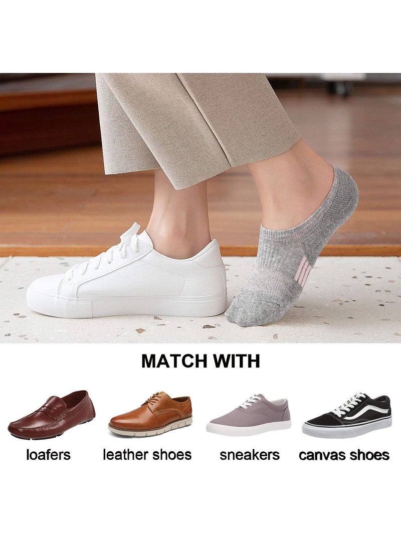 Sweet seven جوارب نسائية غير مرئية - جوارب كاحل مبطنة للجري (5 أزواج) - Image 5