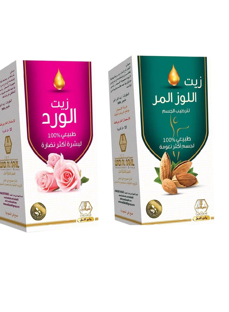Rose oil 125 ml With bitter almond oil 125 ml - Image 1