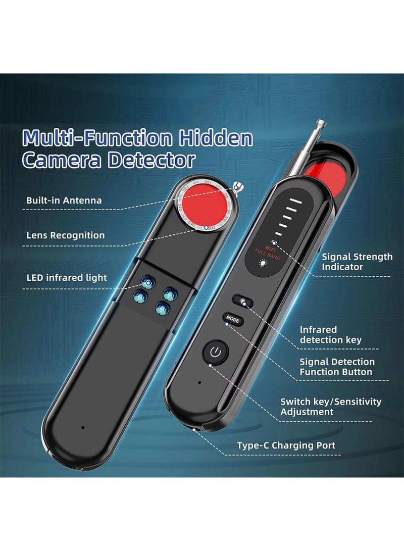X-level Portable Hidden Camera Detector, Bug Detector, GPS Finder, Anti Spy Wireless Signal Scanner, Infrared Camera Detector, Listening Device Detector for Home,Office,Travel,Car - Image 5