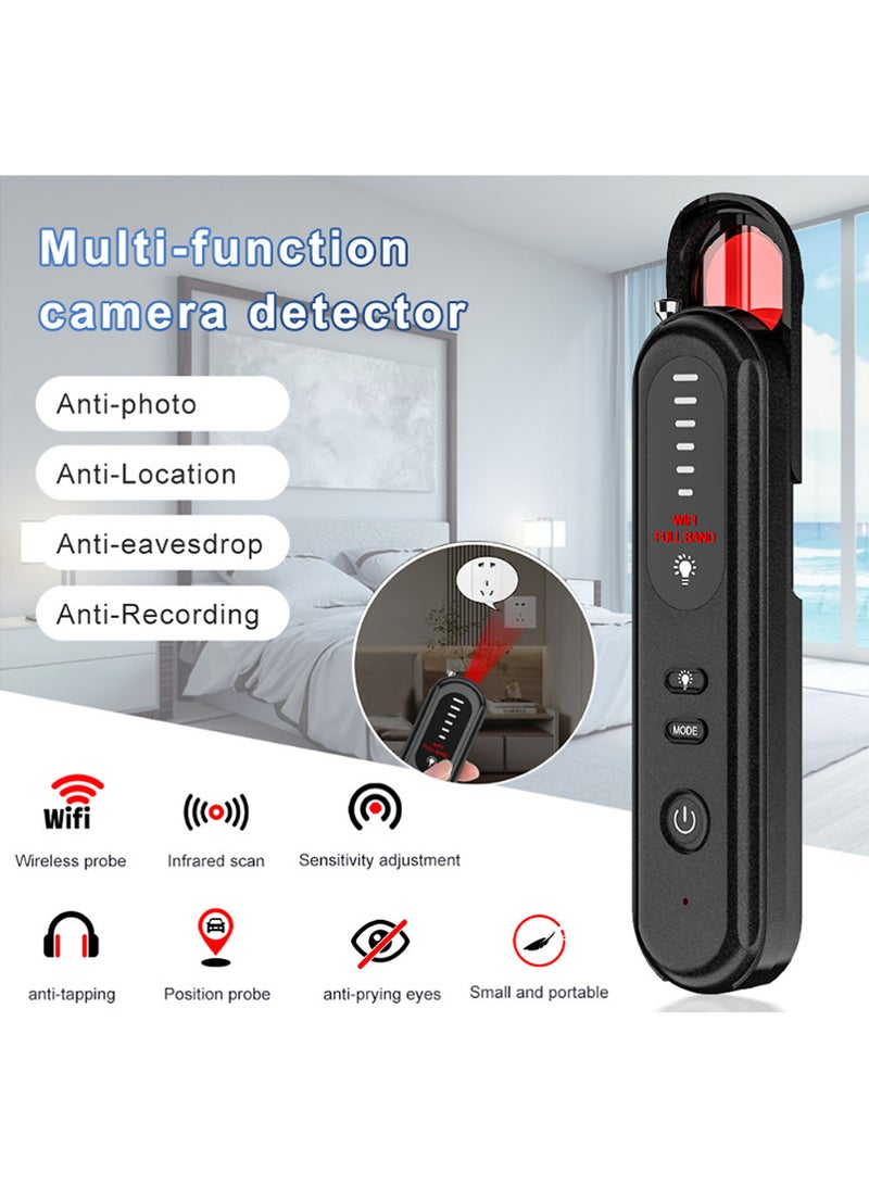 X-level Portable Hidden Camera Detector, Bug Detector, GPS Finder, Anti Spy Wireless Signal Scanner, Infrared Camera Detector, Listening Device Detector for Home,Office,Travel,Car - Image 1