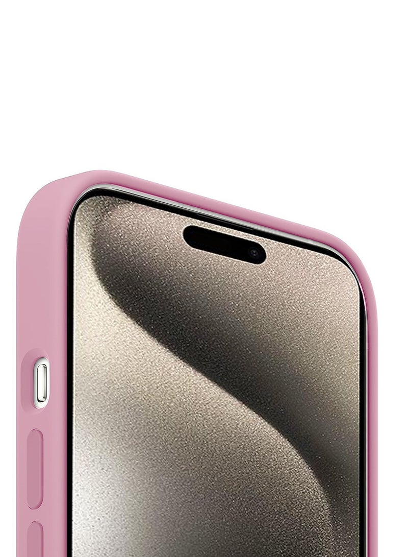 Wtech Soft Liquid Silicone Case Cover For Apple iPhone 15 Pro 2023 Light Pink - Image 4