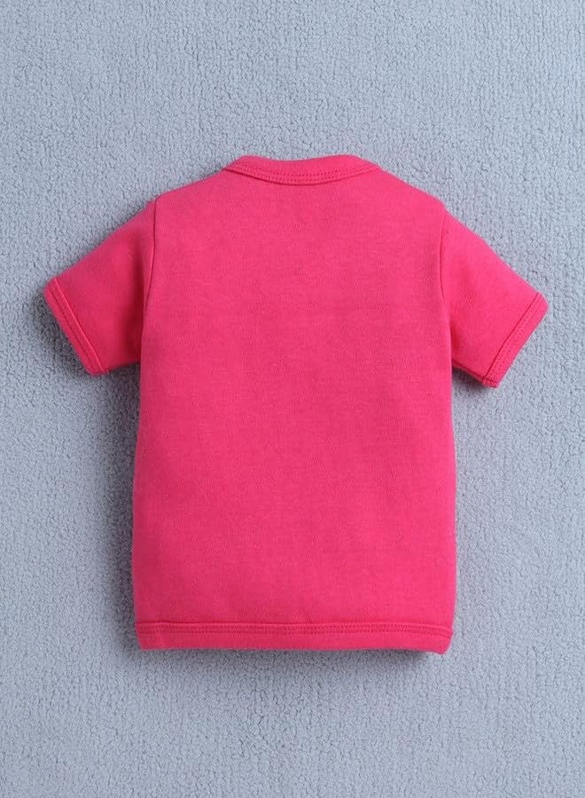 BUMZEE Baby Girls Cotton Pack of 3 Front Open Jablas Half Sleeves Pink & White - 0-3 Months (Peb10536B-pnk) - Image 5