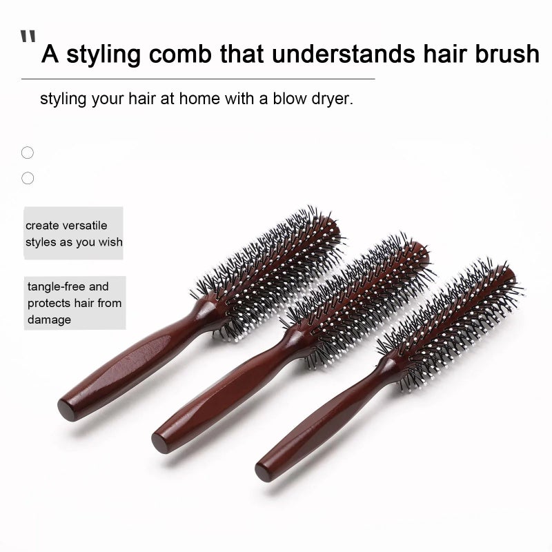 Bluejw Professional Rolling Comb Hair Salon Tools Kit - Anti-Static Hairdressing Hairbrushes Set, Multi-Use Hair Brush - Image 3