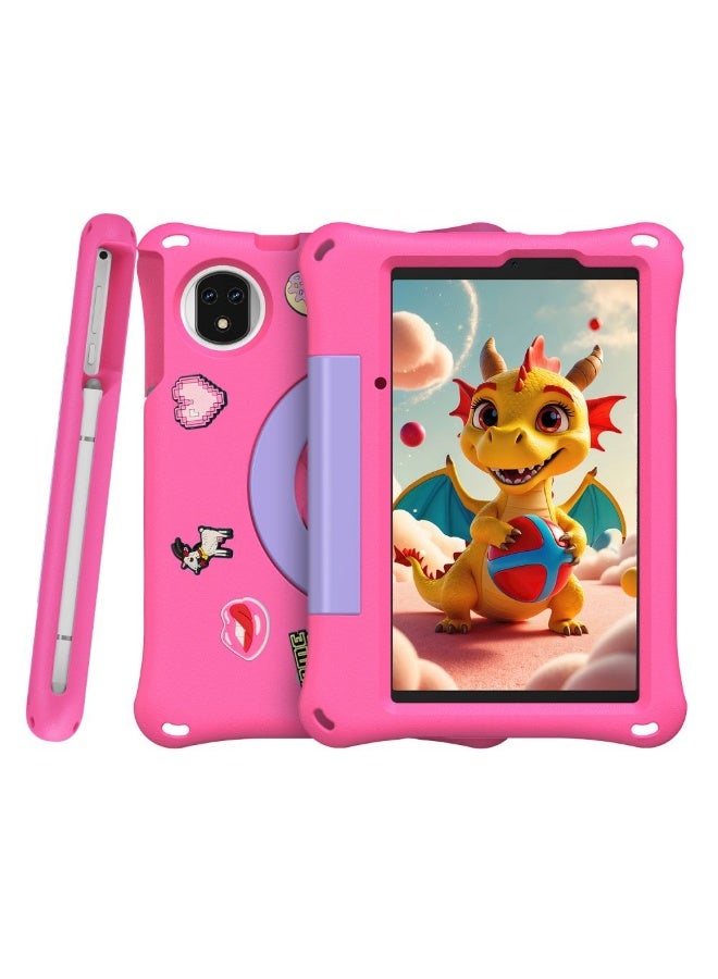 أوليفون Tab A9 Pro Kids Dual Sim|4Gb Ram 128Gb Rom|8.68" Hd+ Display|5040Mah Battary| Dual Speakers|Android 15-Pink - Image 1
